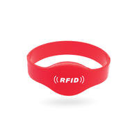 125kHz/13.56MHz Waterproof Rfid Silicone Wristband