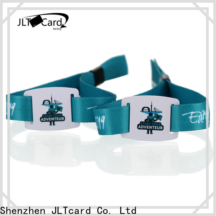 JLTcard custom rfid fabric wristband wholesale for overseas market
