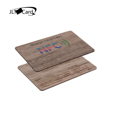 Eco-friendly  NTAG213/216 RFID  Black Walnut Wooden Key Card