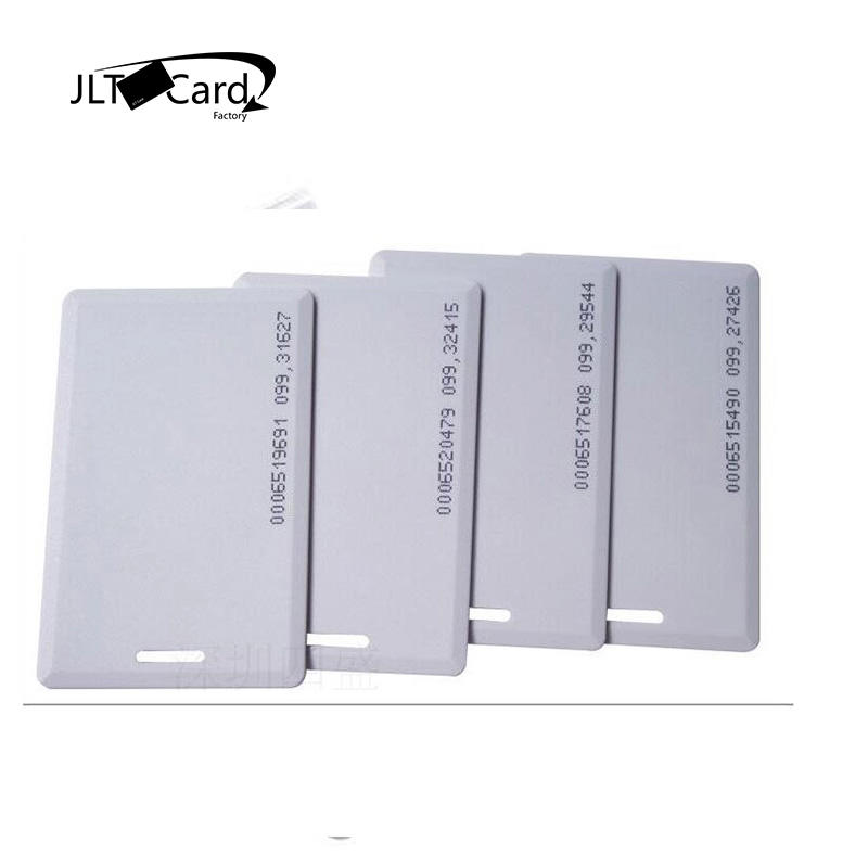 Factory price HF 13.56MHz RFID PVC Fudan F08 blank white printable Thick Clamshell smart Card for Access Control