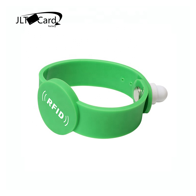 Custom LOGO Printed RFID Wristband MIFARE Classic 1K Access Silicone Bracelet