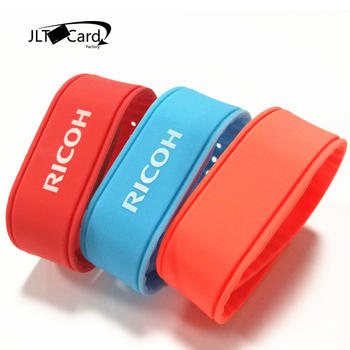 Customized professional 13.56MHz waterproof Silicone NFC RFID ticket wristband Bracelet with free samples  