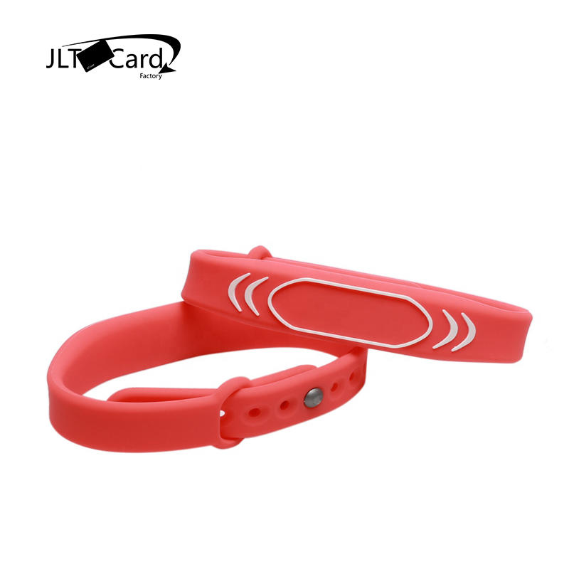 JLTcard 13.56mhz Silicone Fitness Wristband Slap Bracelet With Rfid