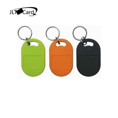 JLTcard access control system RFID MIFARE Classic EV1 1K key fob tags with rings hotel smart key cards
